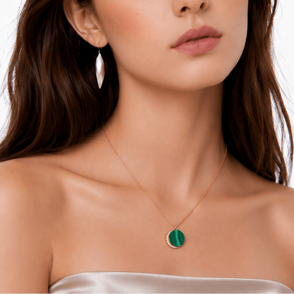 Emerald Planet Malachite Necklace - ORMIRO