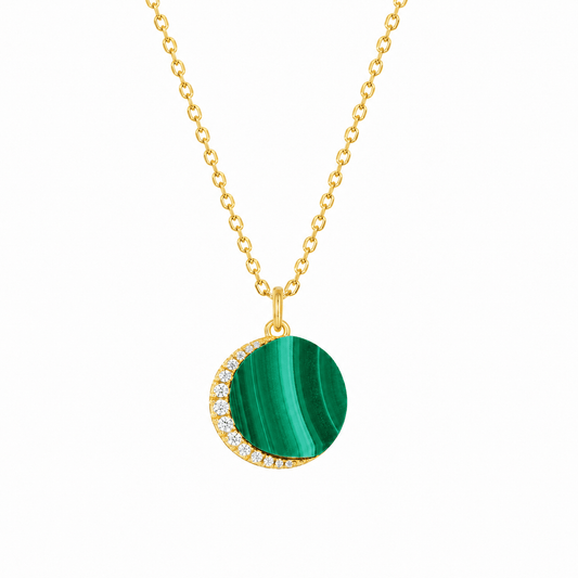 Emerald Planet Malachite Necklace - ORMIRO