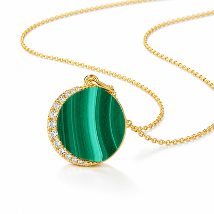 Emerald Planet Malachite Necklace - ORMIRO