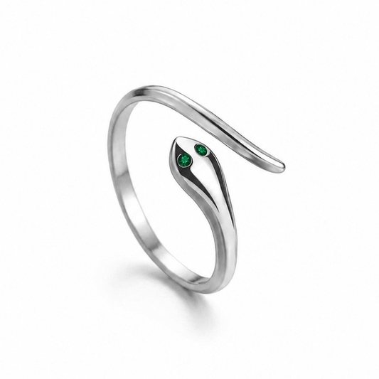 Enchanted Cobra Vermeil Sterling Silver Ring - ORMIRO