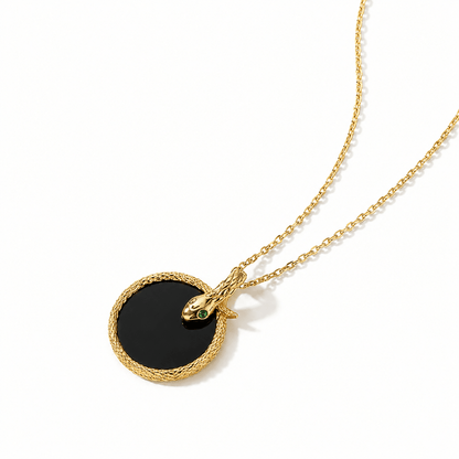 Eternal Serpent Onyx Necklace - ORMIRO