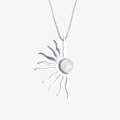 Helios Moonstone Necklace - ORMIRO