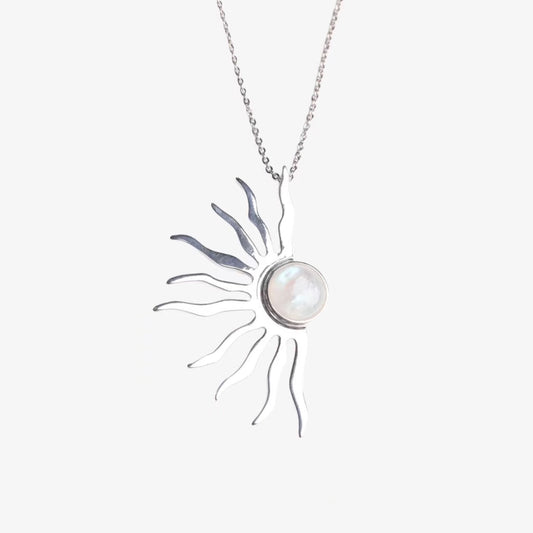 Helios Moonstone Necklace - ORMIRO