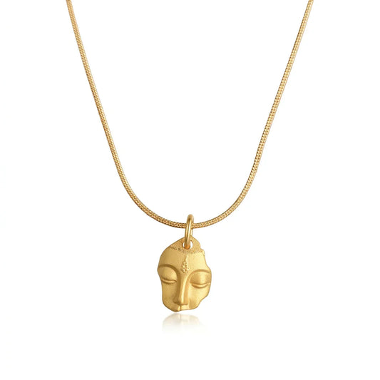 Silent Wisdom Guanyin Pendant Necklace