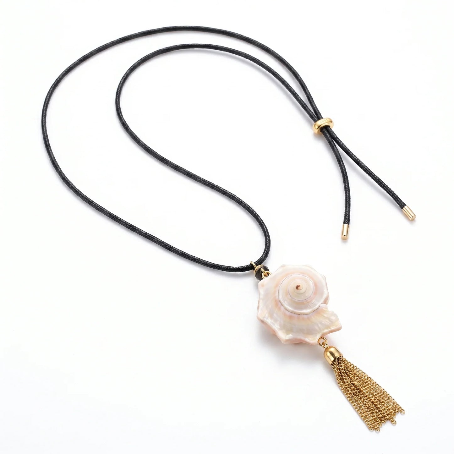Siren Shell & Tassel Necklace