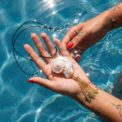 Siren Shell & Tassel Necklace