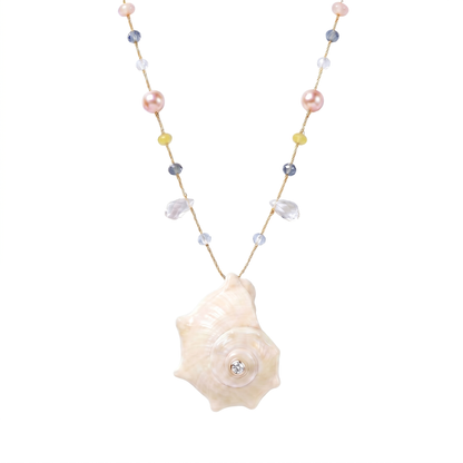 Ocean Song Shell & Pearl Necklace