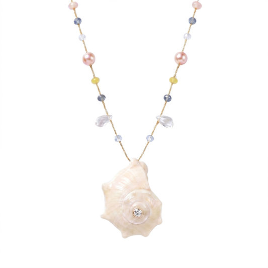 Ocean Song Shell & Pearl Necklace