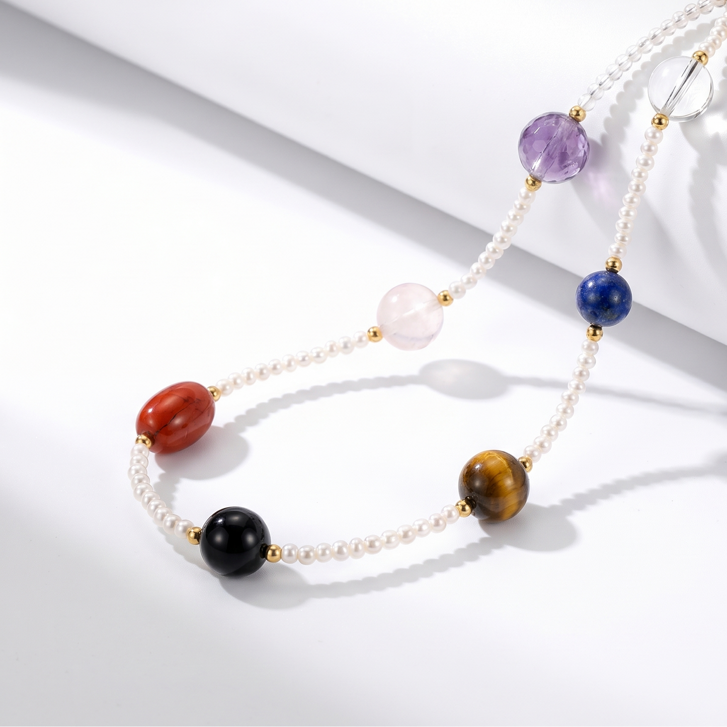 Seven Chakras Multi-Gemstone Crystal Phone Strap