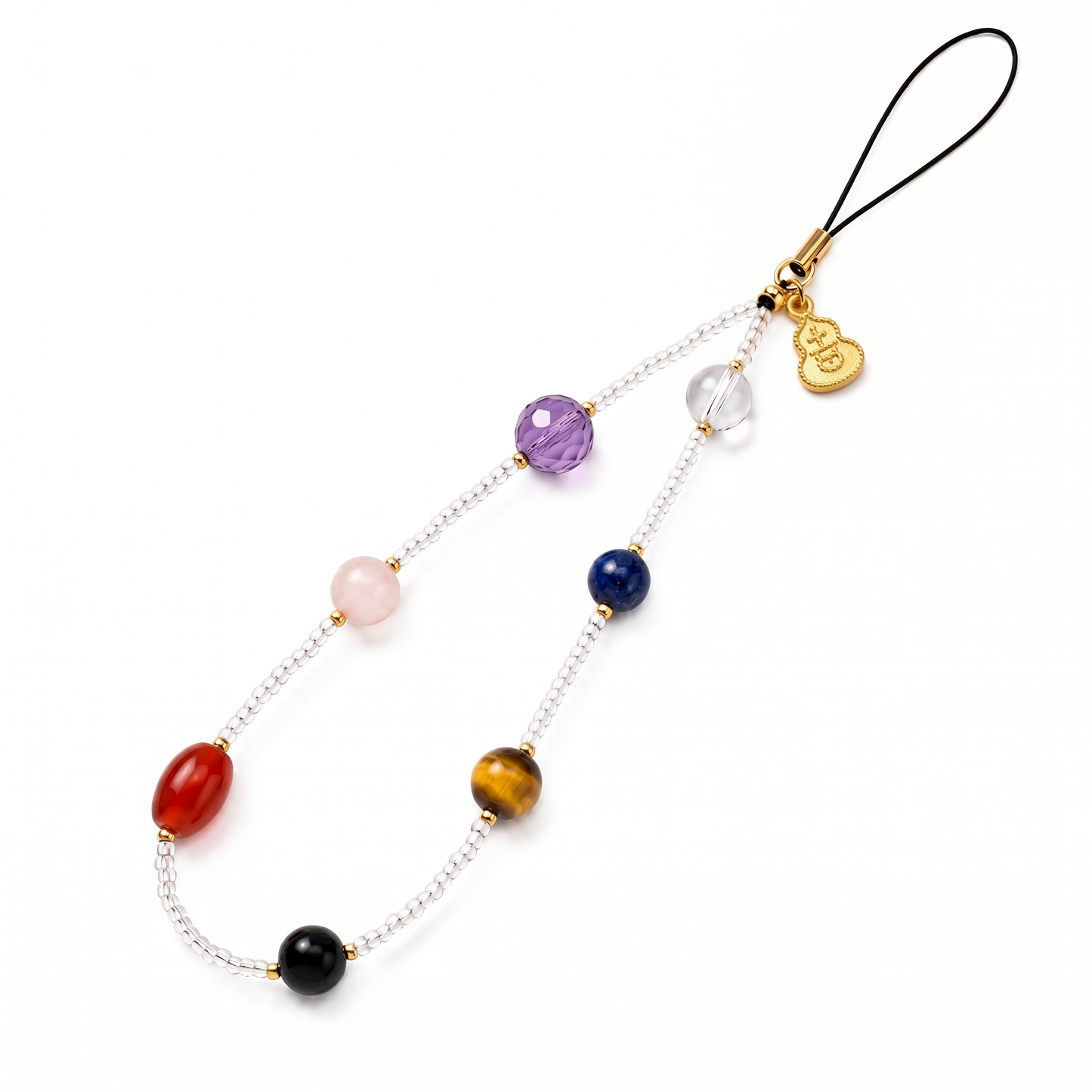 Seven Chakras Multi-Gemstone Crystal Phone Strap