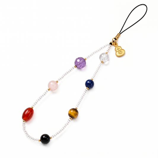 Seven Chakras Multi-Gemstone Crystal Phone Strap