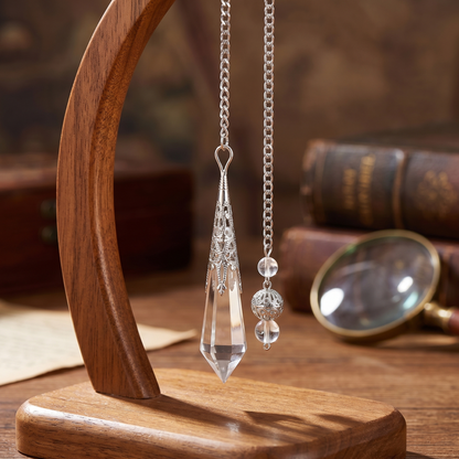 Oracle of Light Clear Quartz Crystal Pendulum Pendant