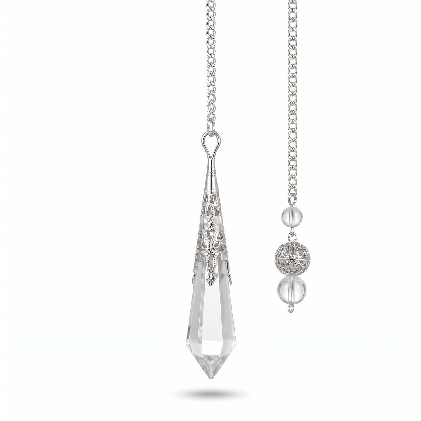 Oracle of Light Clear Quartz Crystal Pendulum Pendant