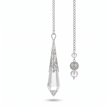 Oracle of Light Clear Quartz Crystal Pendulum Pendant