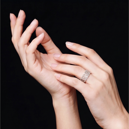 Alhambra Lace Sterling Silver Ring