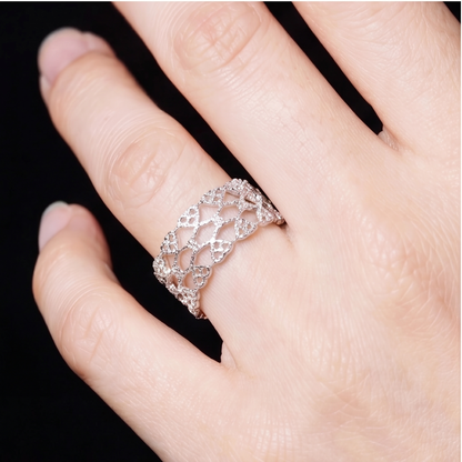 Alhambra Lace Sterling Silver Ring