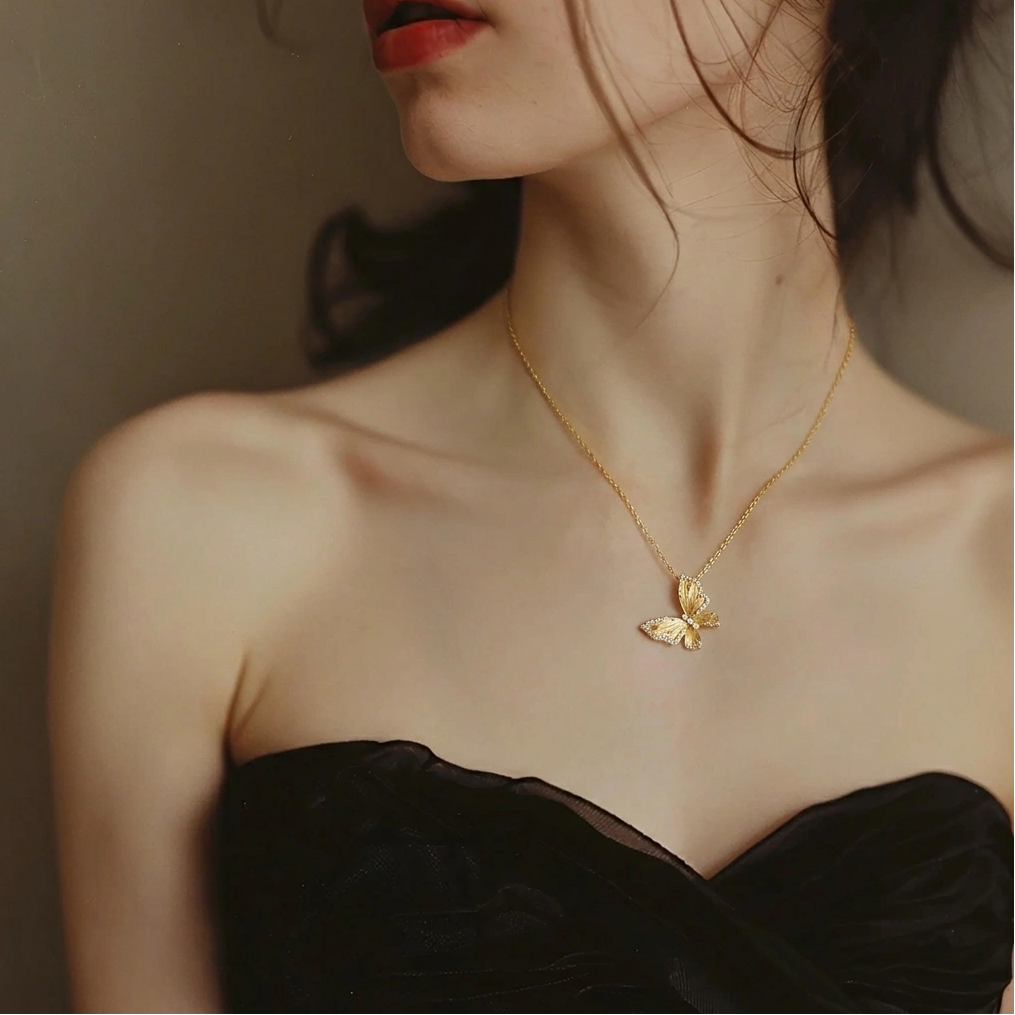 Butterfly Reverie Gold Vermeil Necklace