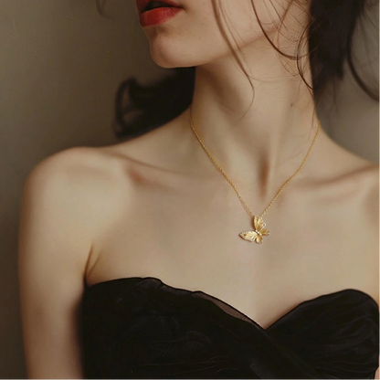 Butterfly Reverie Gold Vermeil Necklace