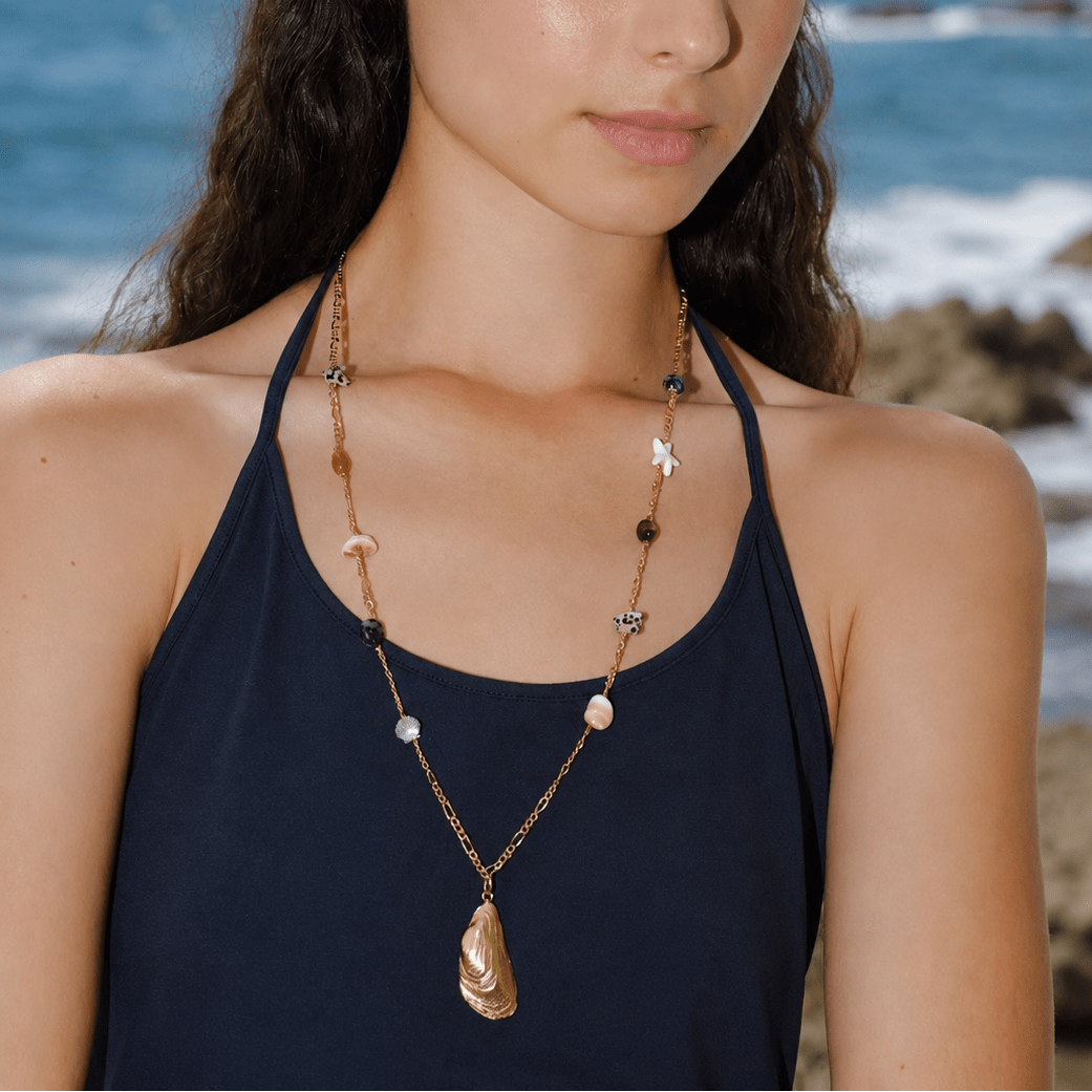 Kauai Multi-stone Shell Necklace - ORMIRO