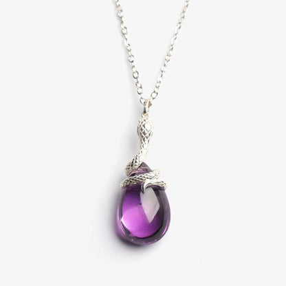 Kundalini Snake Amethyst Necklace - ORMIRO