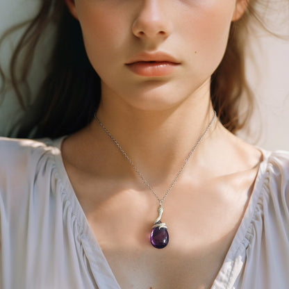 Kundalini Snake Amethyst Necklace - ORMIRO