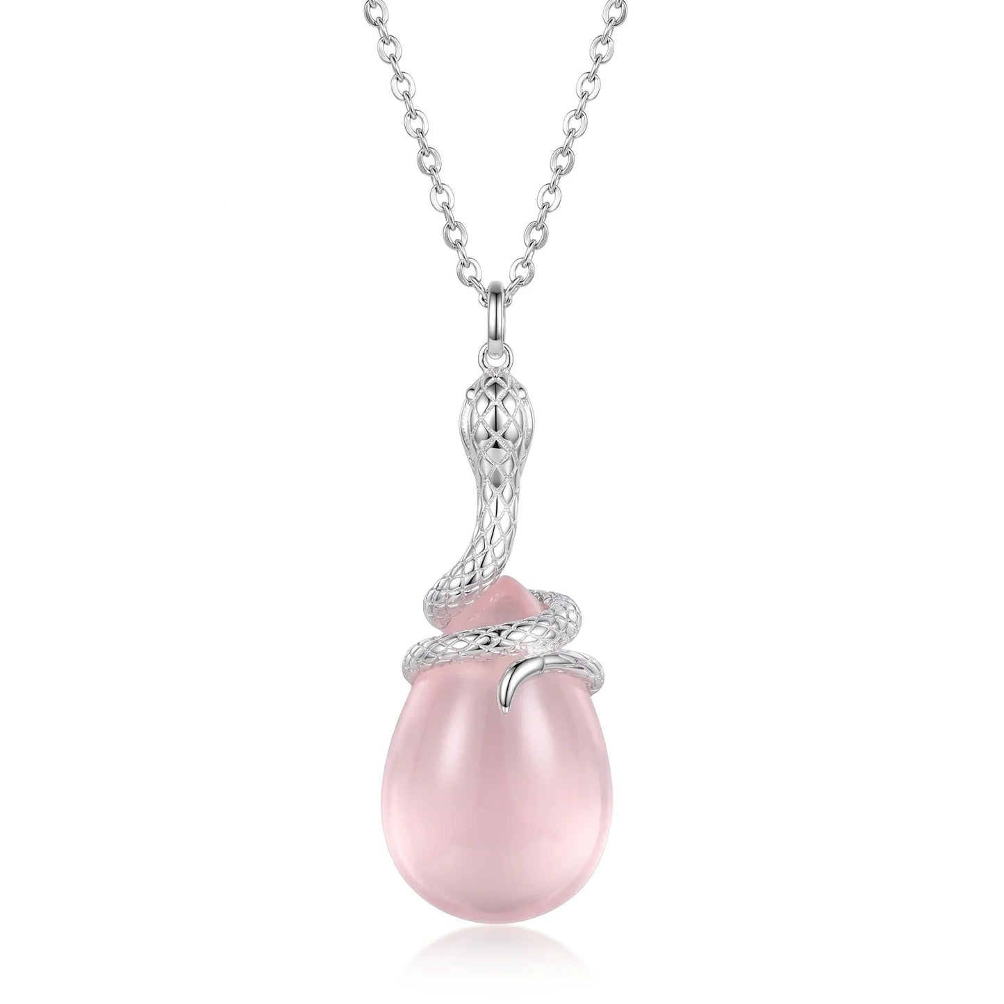 Kundalini Snake Rose Quartz Necklace - ORMIRO