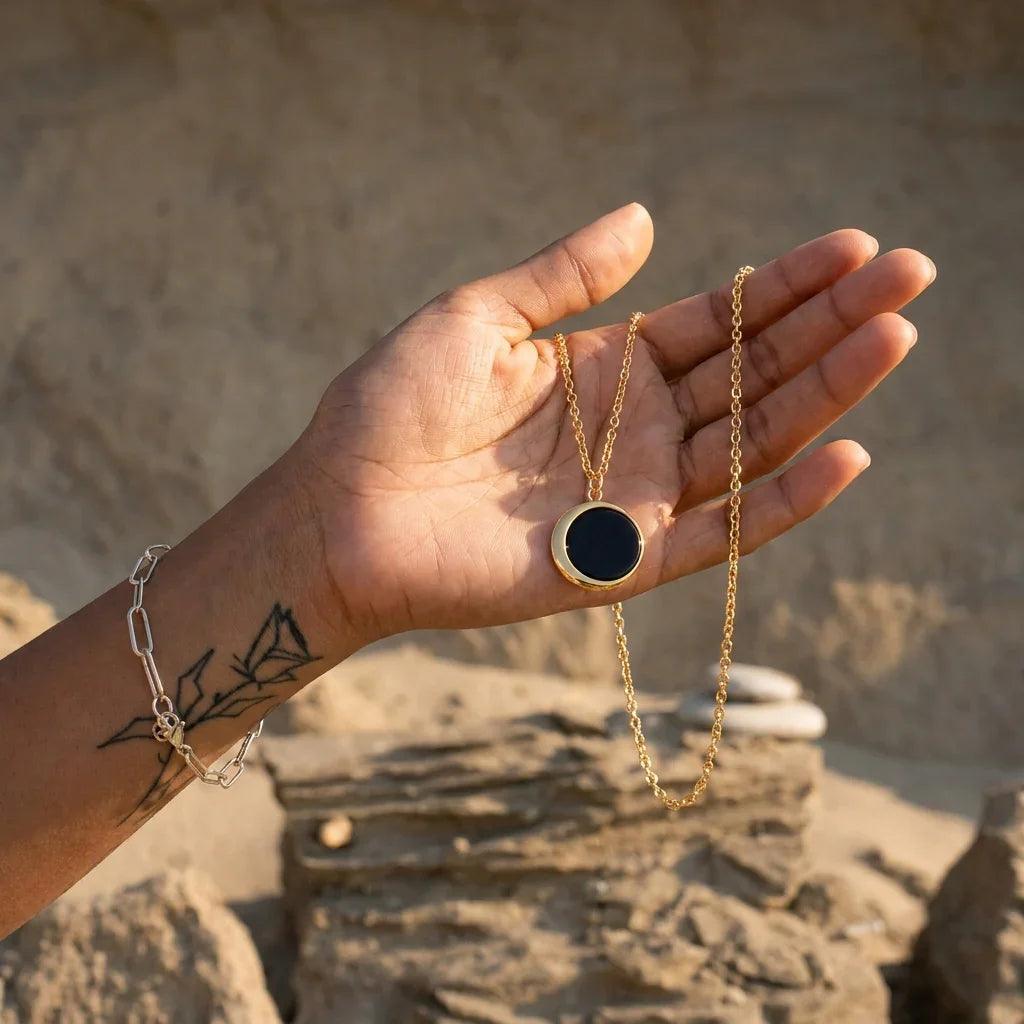 Luna Shungite EMF Protection Necklace - ORMIRO