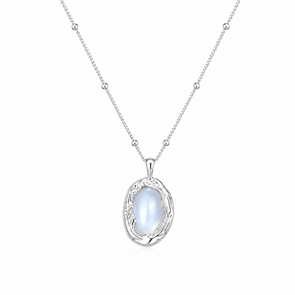 Lunaria Mother-of-Pearl Sterling Silver Necklace - ORMIRO