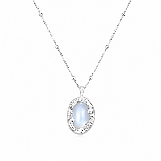 Lunaria Mother-of-Pearl Sterling Silver Necklace - ORMIRO