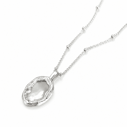Lunaria Mother-of-Pearl Sterling Silver Necklace - ORMIRO