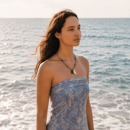 Maui Tiger Eye Fish Cord Necklace - ORMIRO