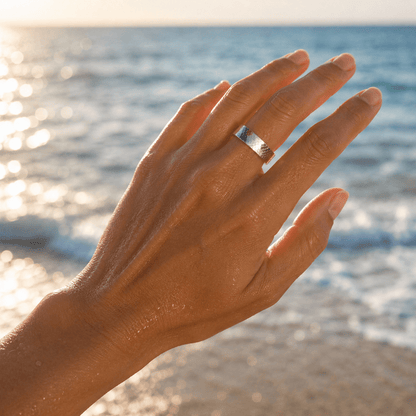 Mermaid Band Sterling Silver Ring - ORMIRO