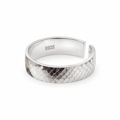 Mermaid Band Sterling Silver Ring - ORMIRO