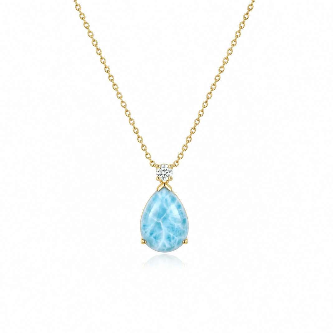 Mermaid's Tear Larimar Necklace - ORMIRO
