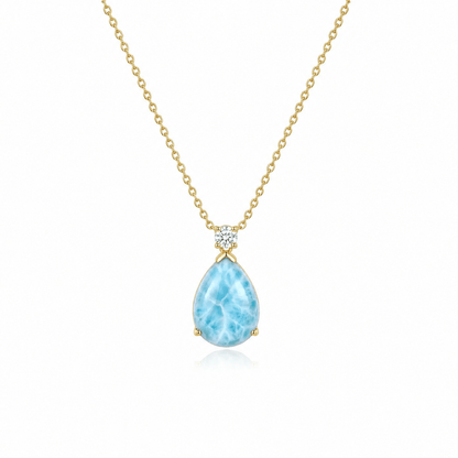 Mermaid's Tear Larimar Necklace - ORMIRO