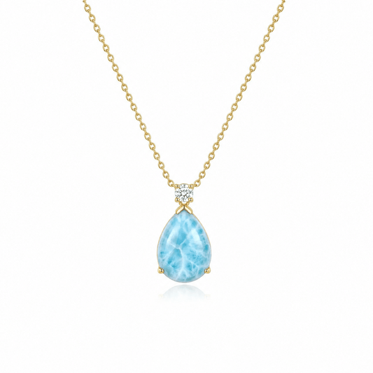 Mermaid's Tear Larimar Necklace - ORMIRO