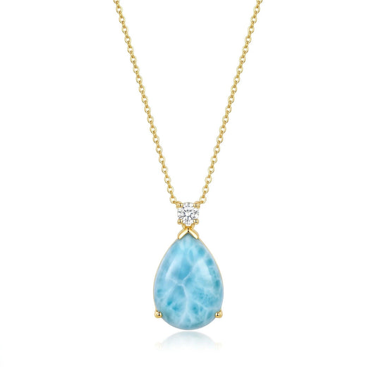 Mermaid's Tear Larimar Necklace - ORMIRO