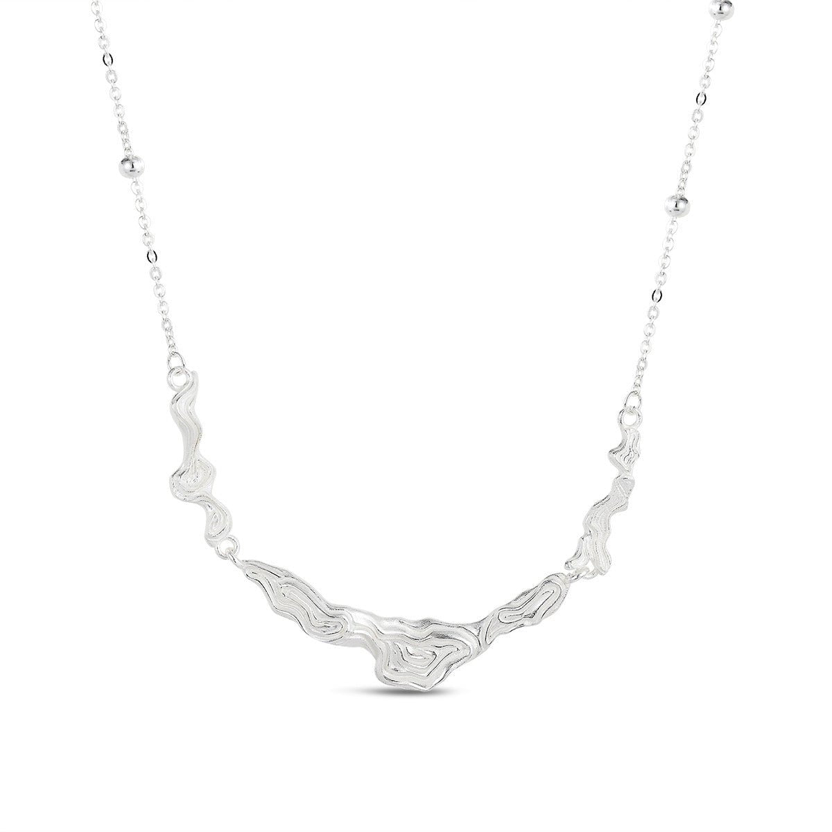 Moontide Sterling Silver Necklace - ORMIRO