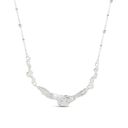 Moontide Sterling Silver Necklace - ORMIRO