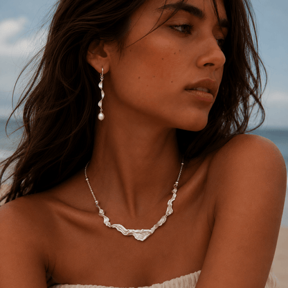 Moontide Sterling Silver Necklace - ORMIRO