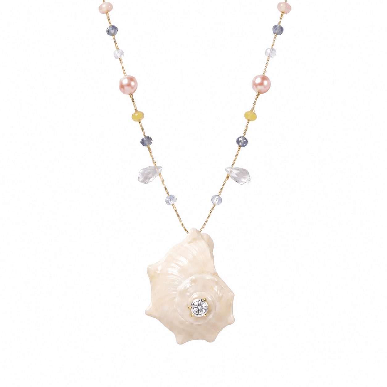 Ocean Song Shell & Pearl Necklace - ORMIRO