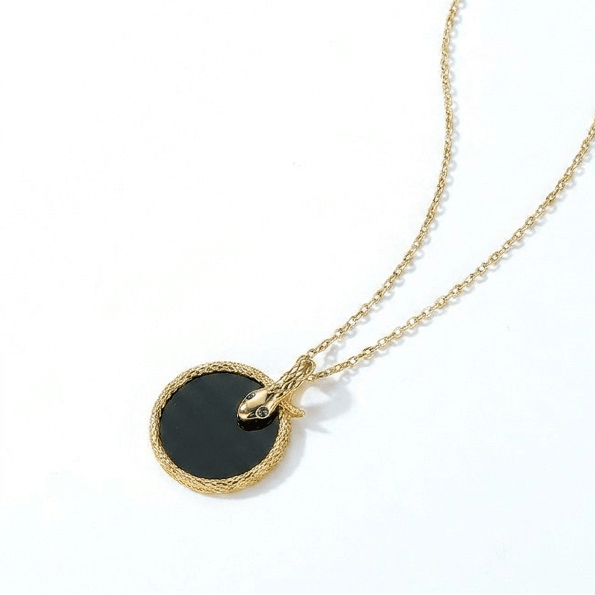 Ouroboros Serpent Onyx Necklace - ORMIRO