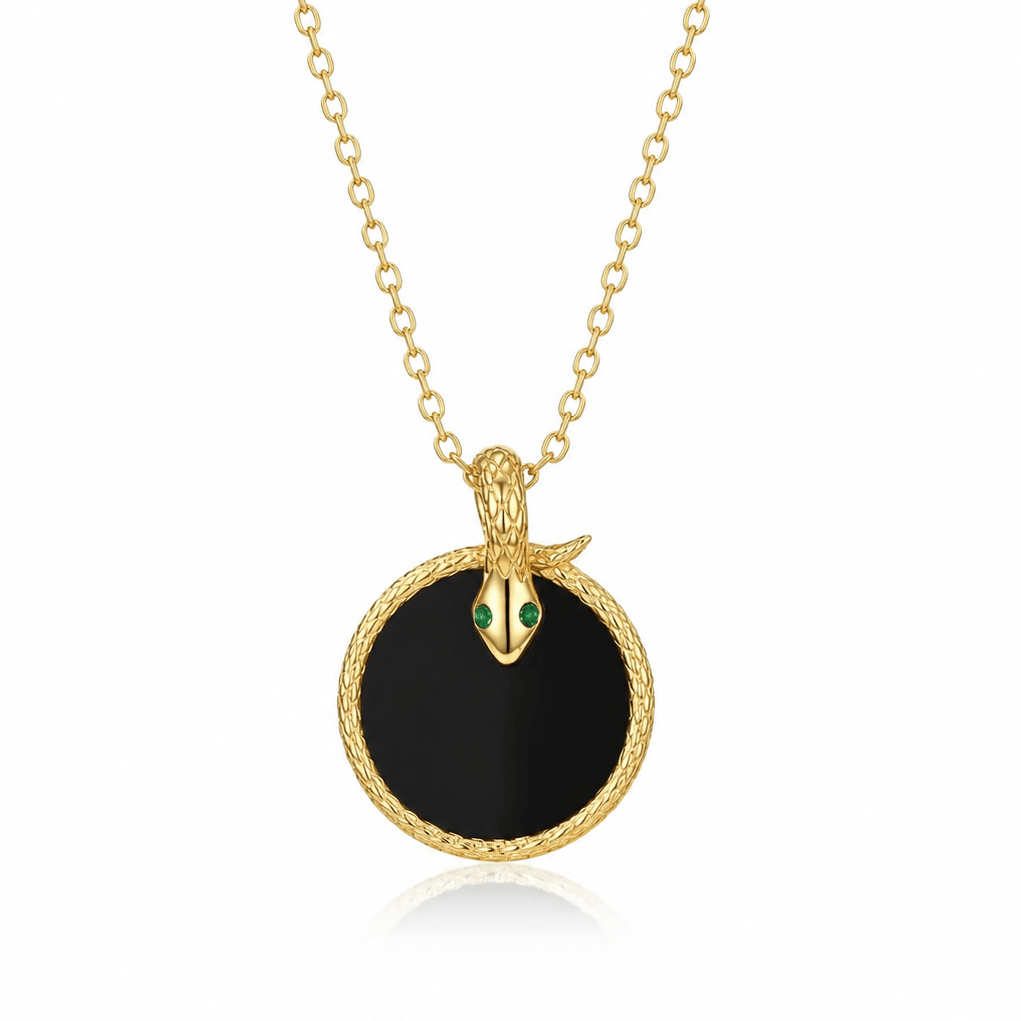 Ouroboros Serpent Onyx Necklace - ORMIRO