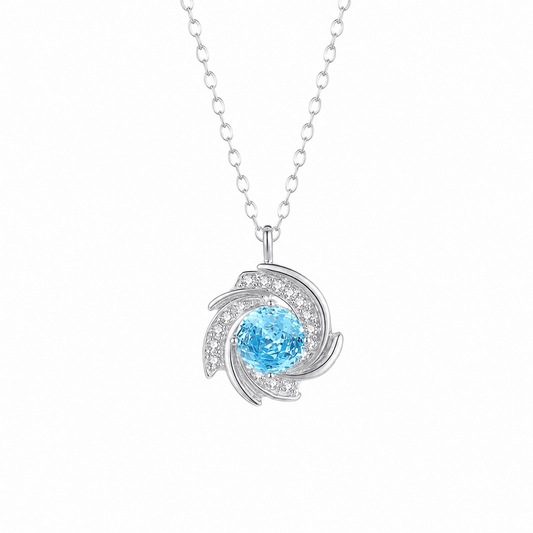 Sea Rose Sterling Silver Necklace - ORMIRO