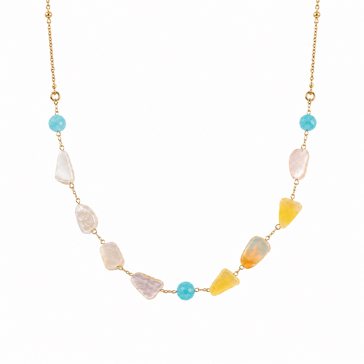 Seabreeze Shell & Amazonite Necklace - ORMIRO