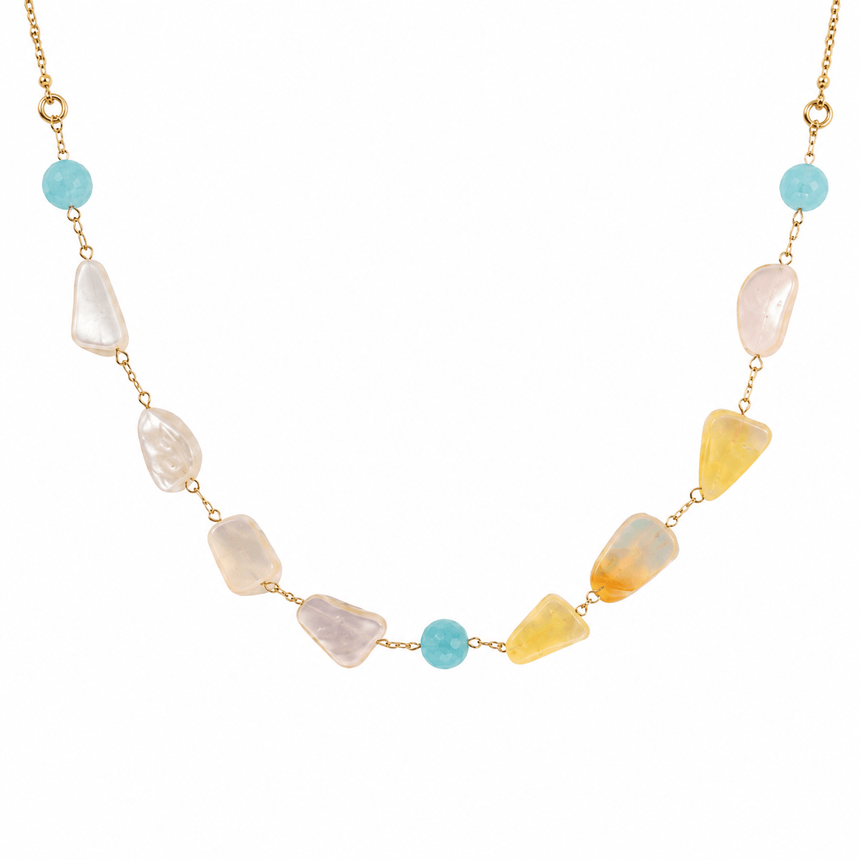 Seabreeze Shell & Amazonite Necklace - ORMIRO