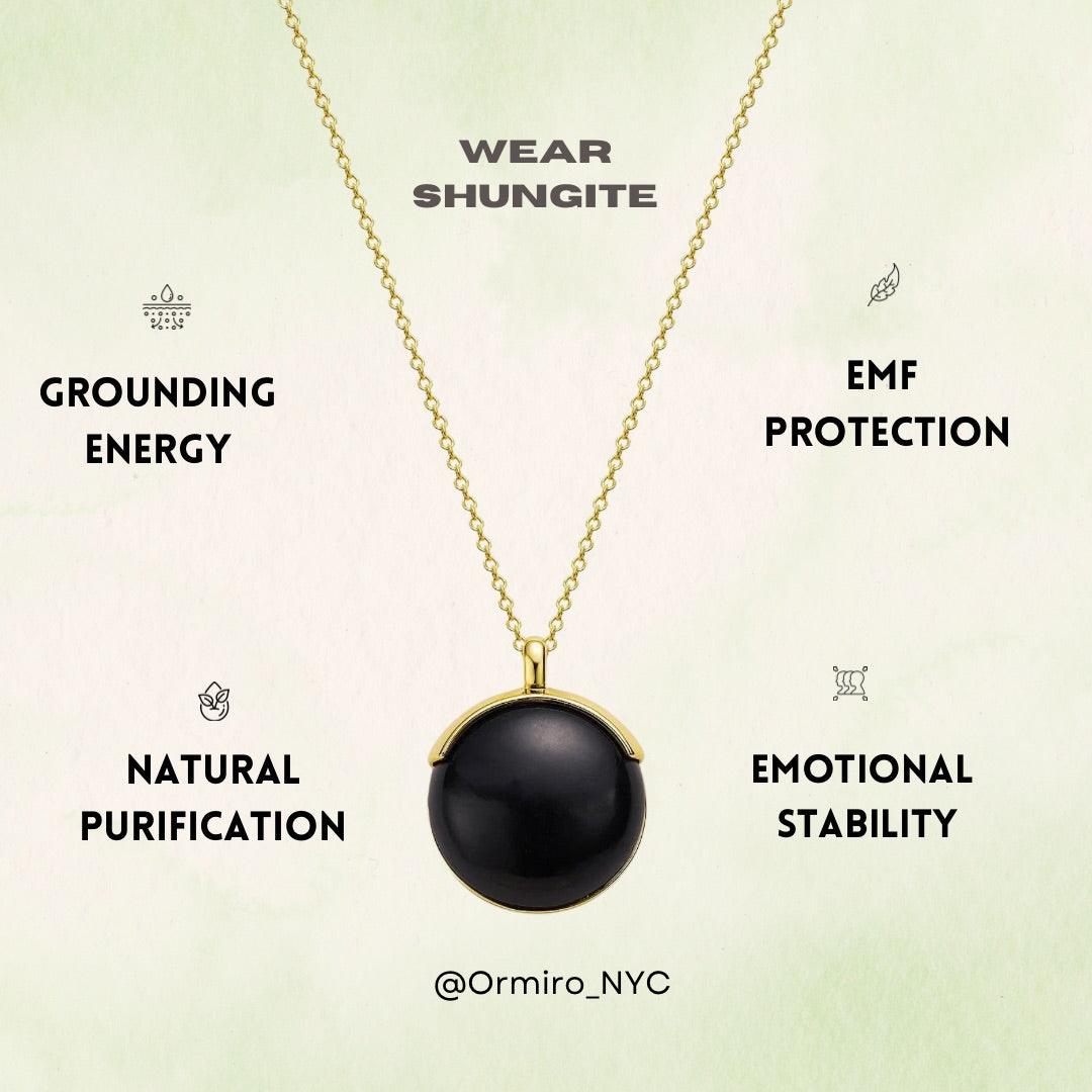 Shungite EMF Protection Necklace - ORMIRO