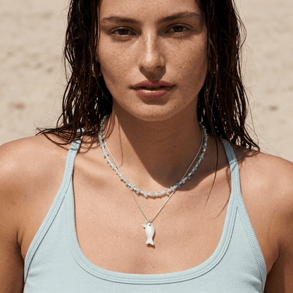 Silver Koi Fish Pendant Necklace - ORMIRO