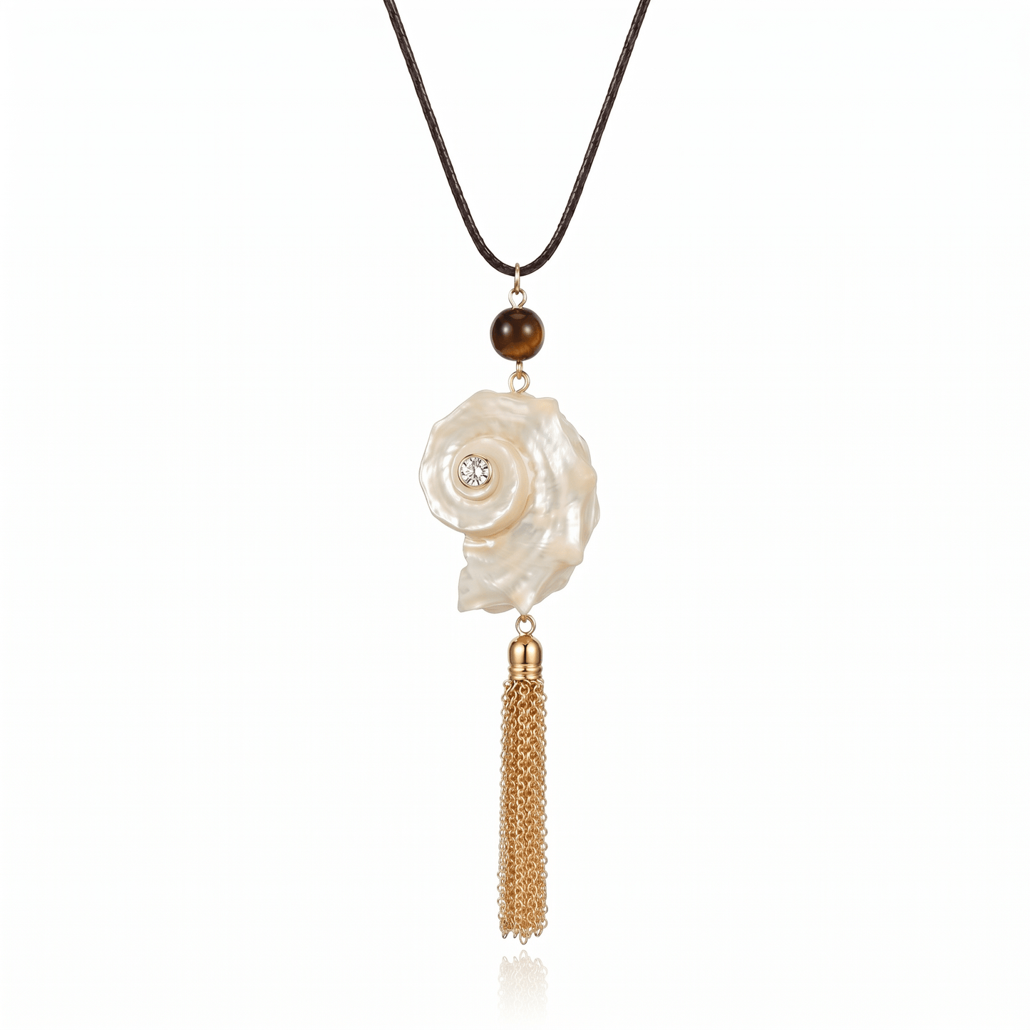 Siren Shell & Tassel Necklace - ORMIRO