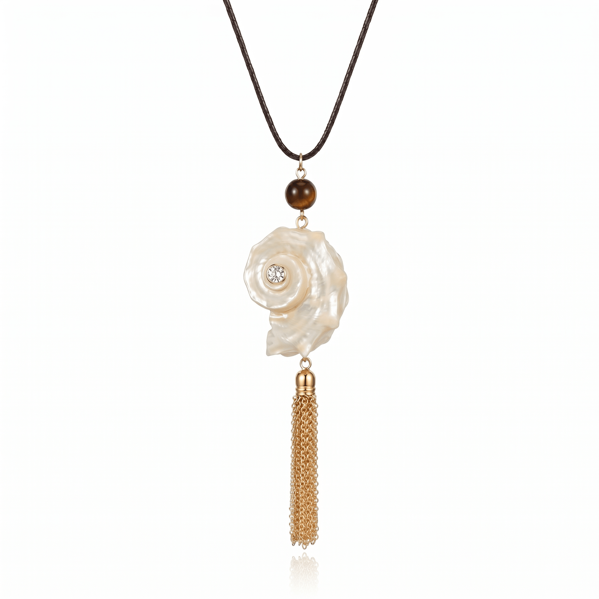 Siren Shell & Tassel Necklace - ORMIRO